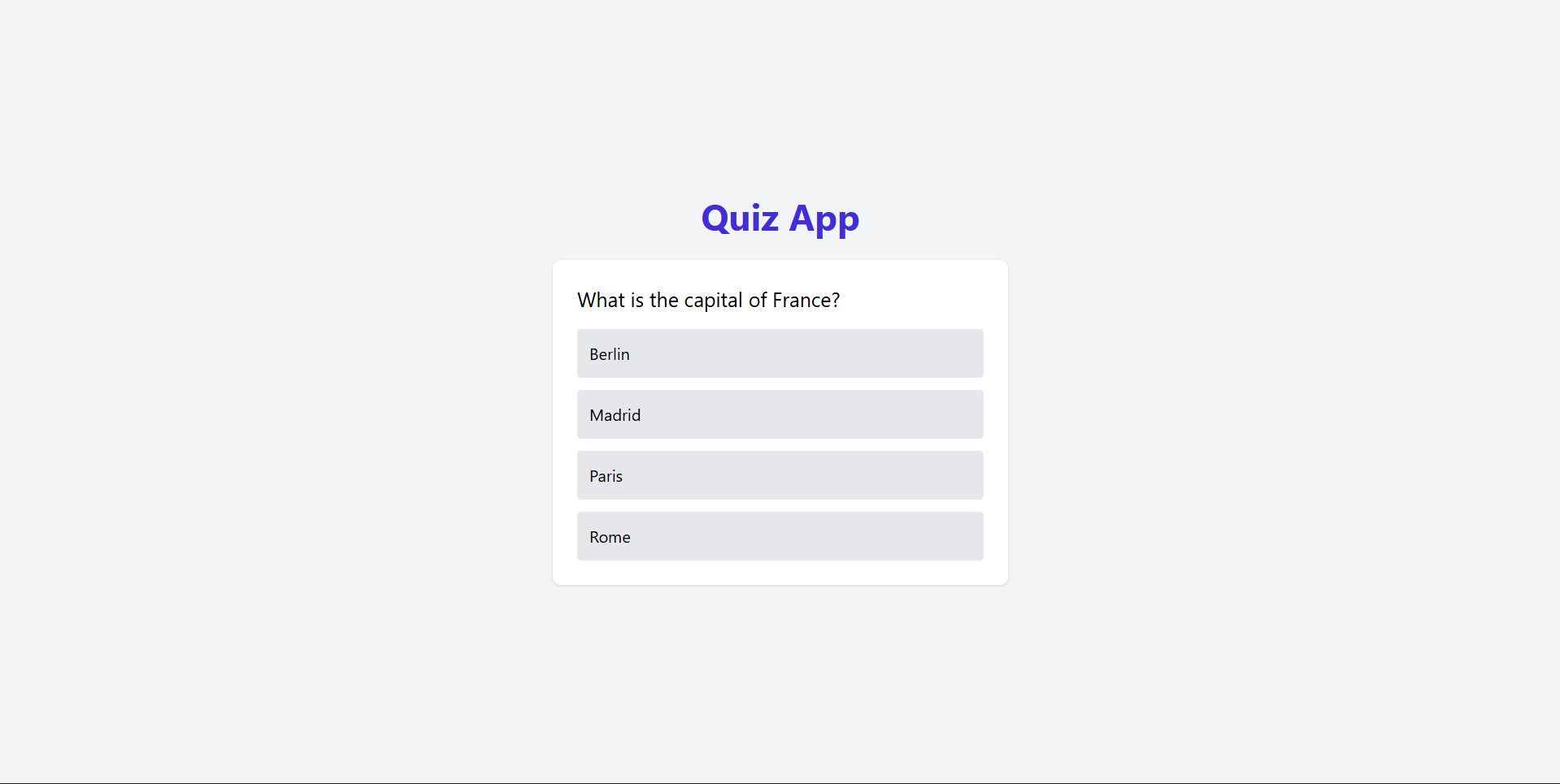Quiz App